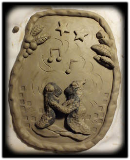 scenery with dancers