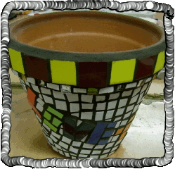 side of flower pot finished