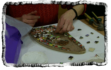 Hari is building her mosaic