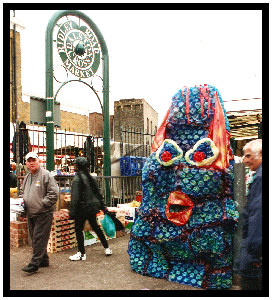sculptures for Ridley road market's display