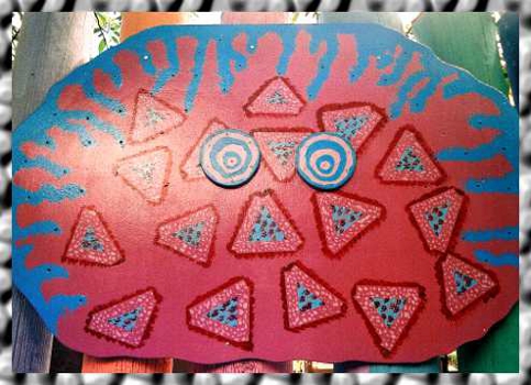 Section of outdoor text display