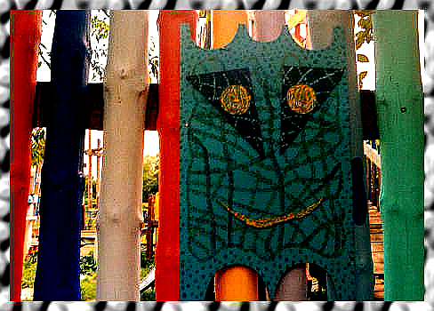 Section of outdoor text display